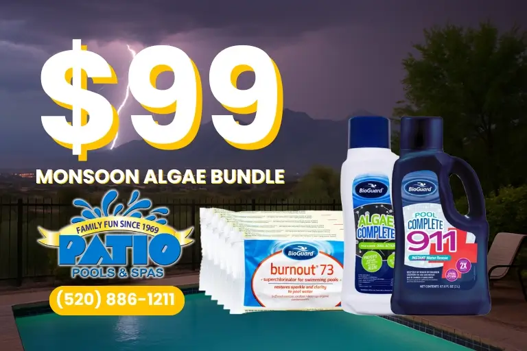$99 Monsoon Algae Bundle - Patio Pools & Spas Tucson $99 Monsoon Algae Bundle - Patio Pools & Spas Tucson