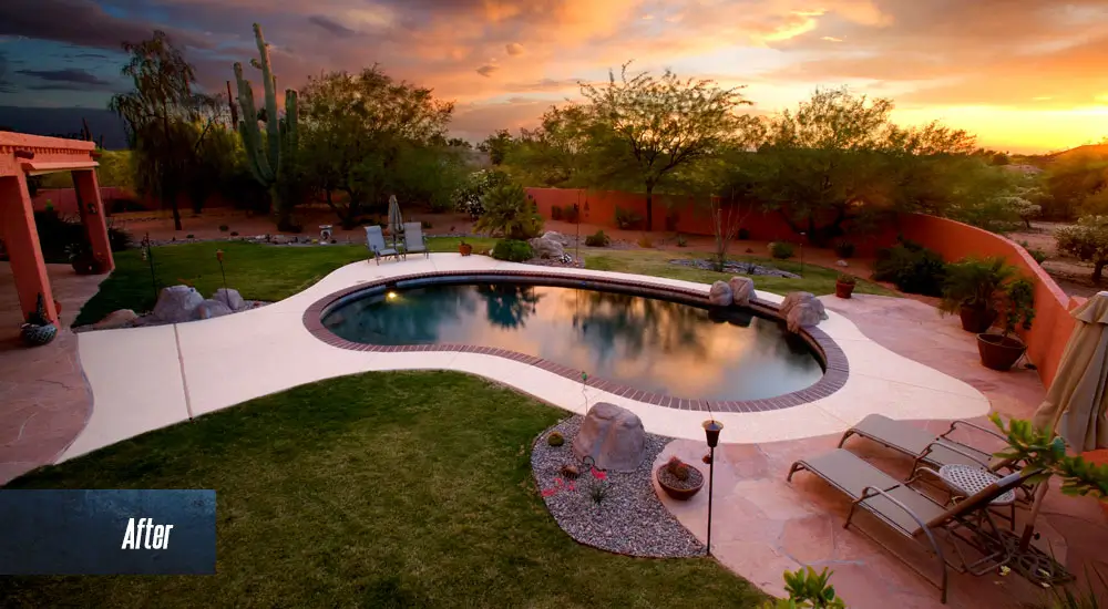 Pool Renovation Before and After Patio Pools Tucson - After 1