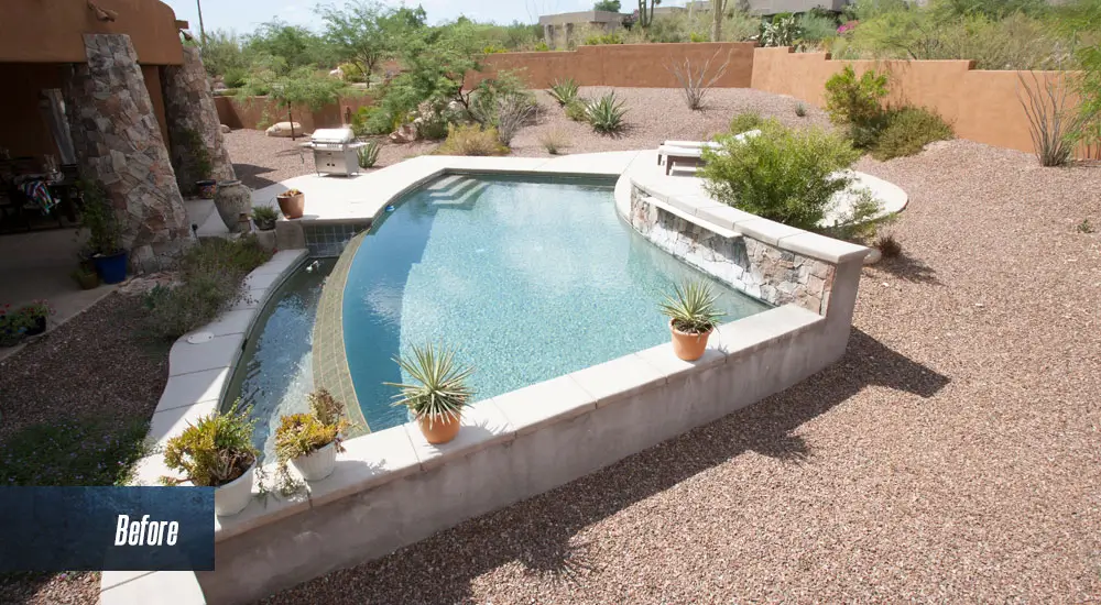Pool Renovation Before and After Patio Pools Tucson - Before 12
