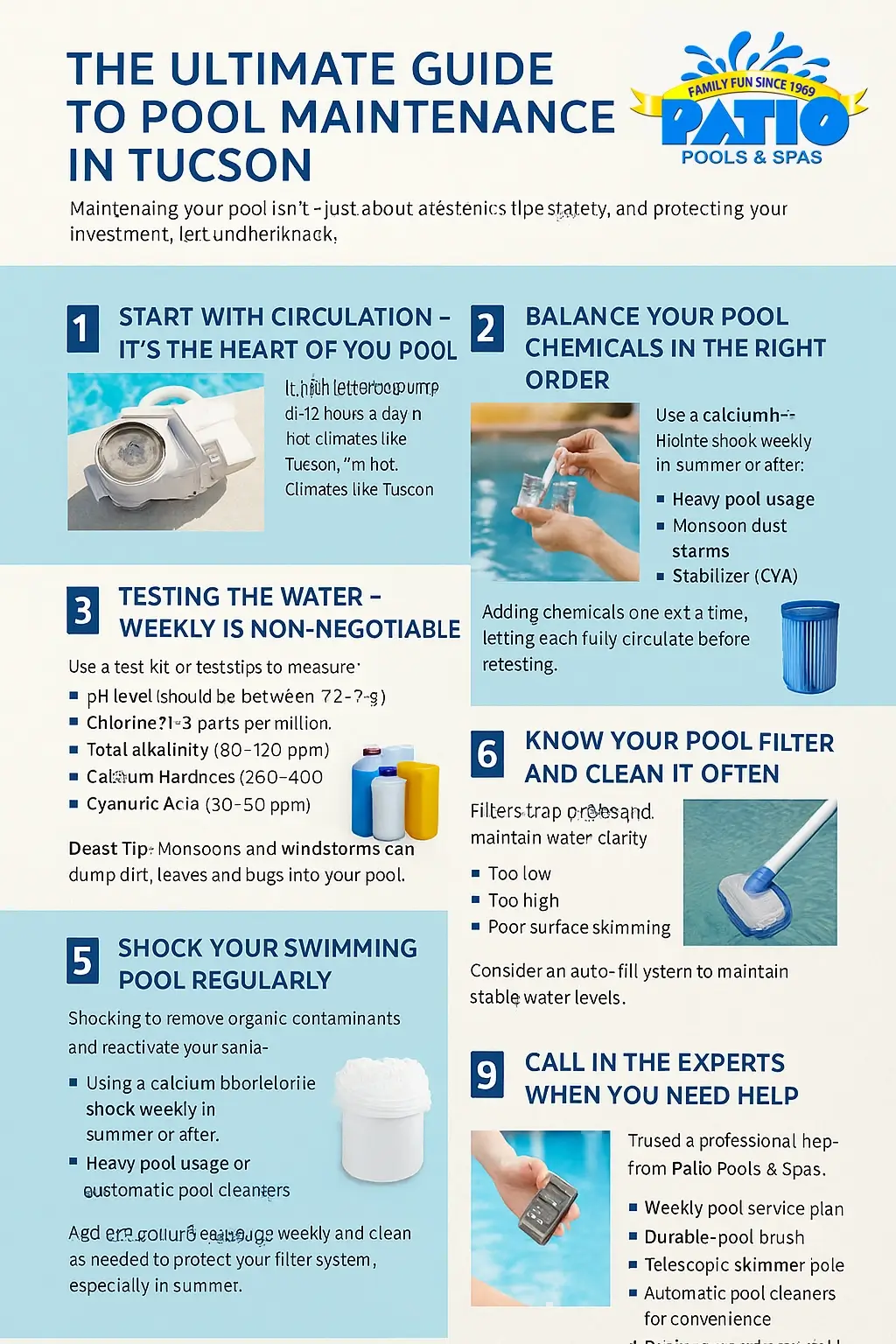 Beginners guild to pool maintenance tucson patio pools copy Beginners guild to pool maintenance tucson patio pools infographic