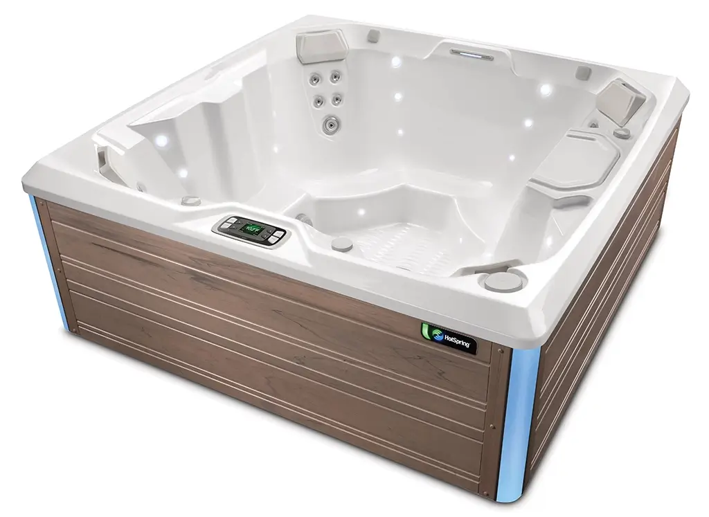 HotSpring Limelight 2024 Beam Alpine White Sable High Angle No Steps HotSpring Limelight 2024 Beam Alpine White Sable High Angle No Steps