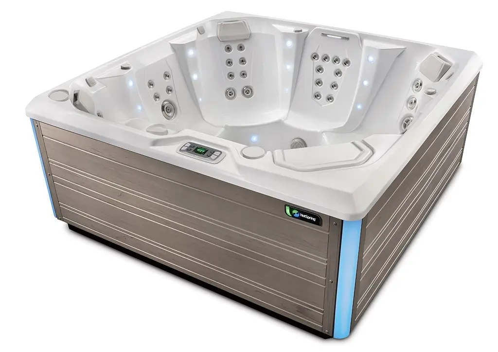 HotSpring Limelight 2024 Flash Artic White High Angle No Steps HotSpring Limelight 2024 Flash Artic White High Angle No Steps