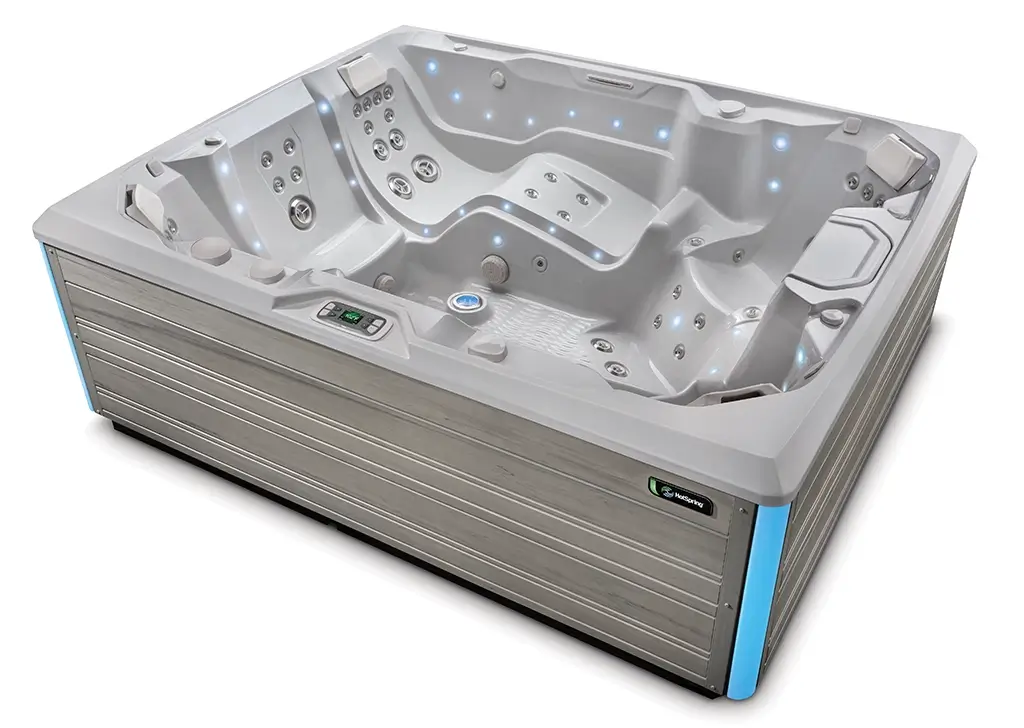 HotSpring Limelight 2024 Prism Ice Gray Coastal Gray Side View