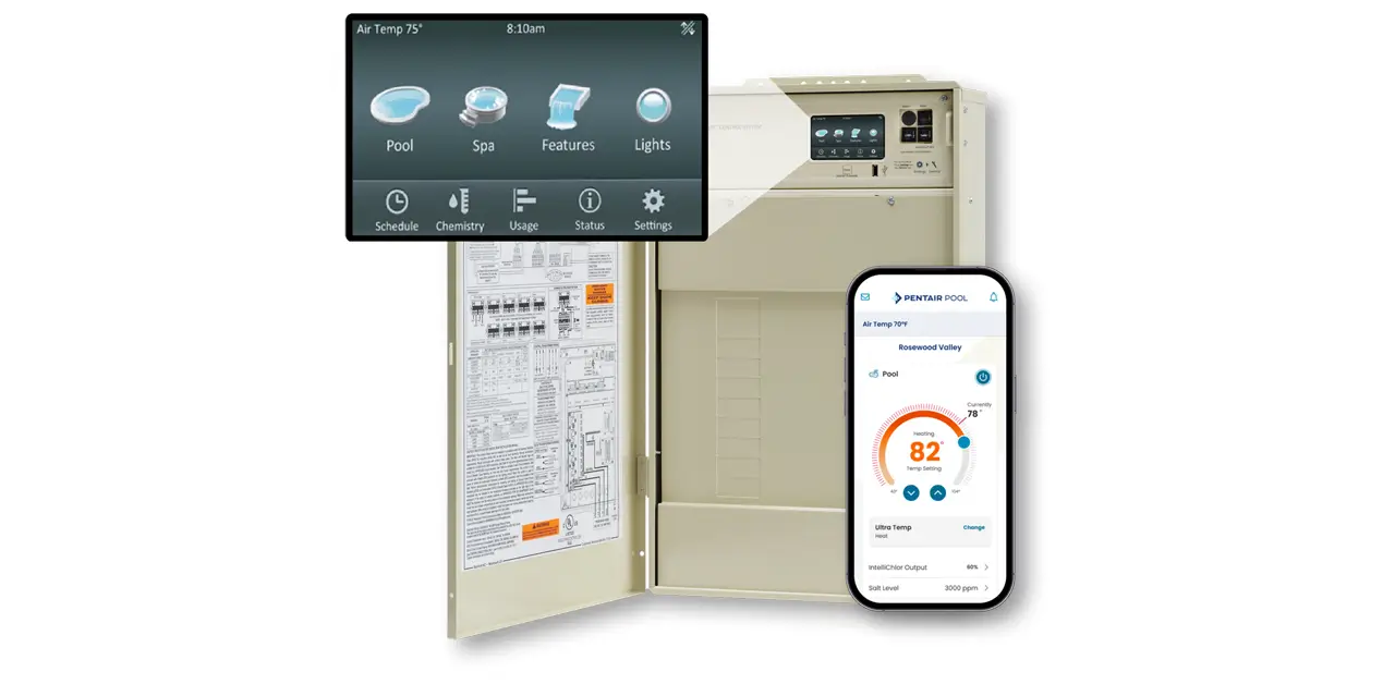 Pentair IntelliCenter Pool Control System Pool Automation Tucson at Patio Pools & Spas Pentair IntelliCenter Pool Control System Pool Automation Tucson at Patio Pools & Spas