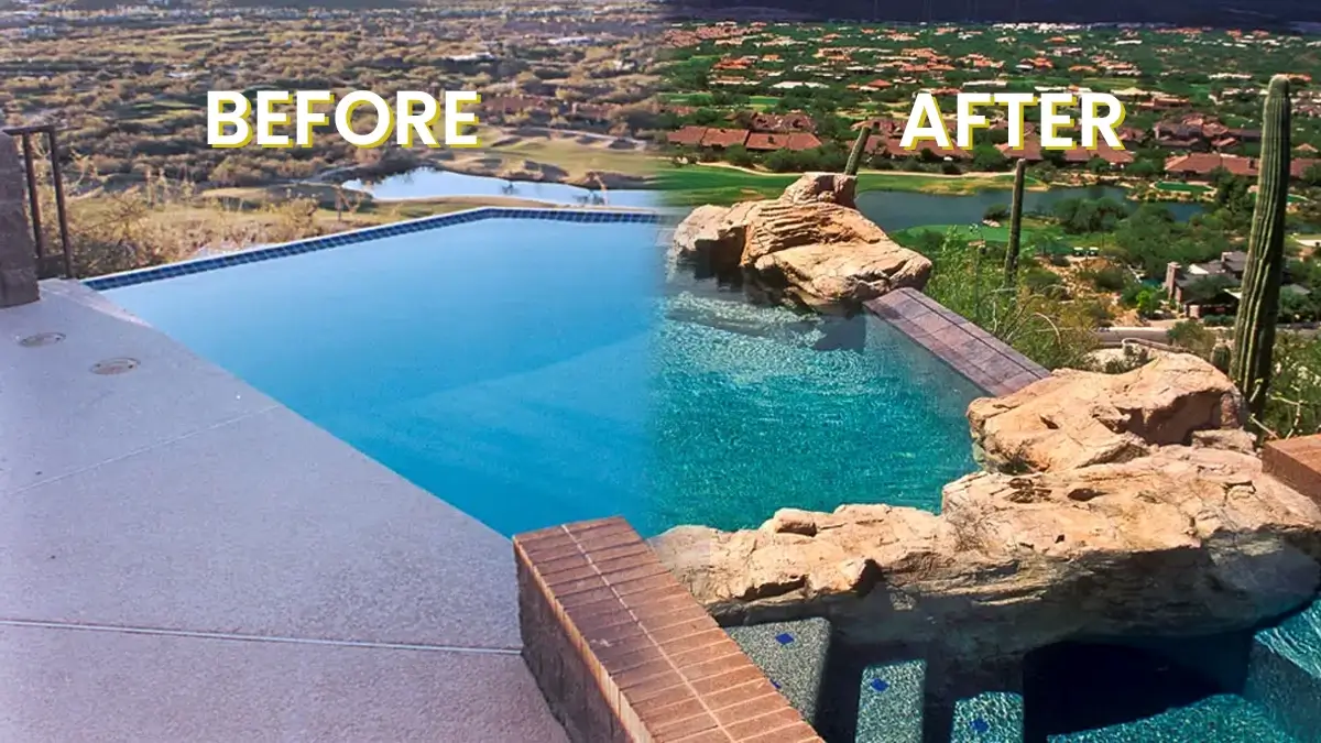 Pool Renovation Before and After Patio Pools Tucson Transformations Pool Renovation Before and After Patio Pools Tucson Transformations