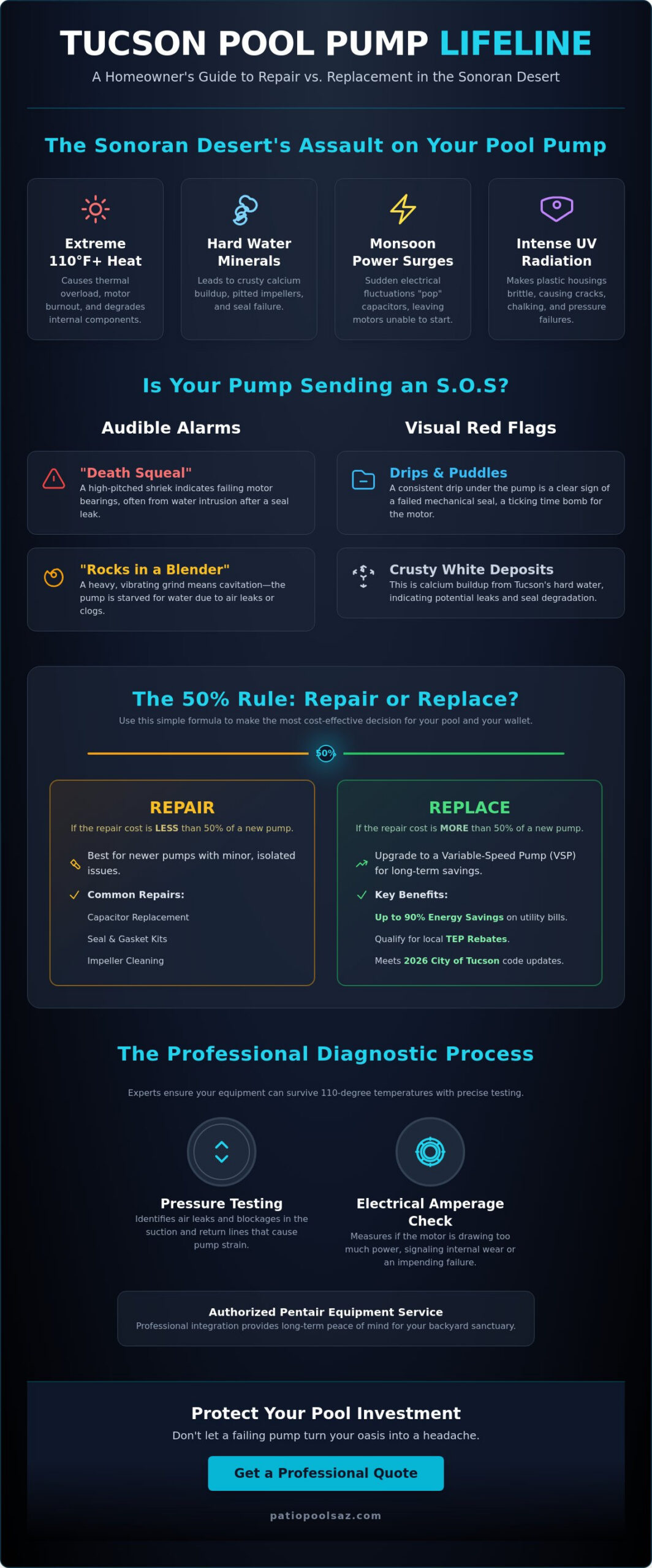 Pool Pump Repair in Tucson: The Complete Homeowner’s Guide for 2026